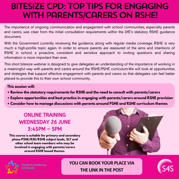 June 24 - Bitesize CPD Top Tips for Engaging with Parents