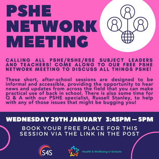 PSHE NETWORK MEETING-Jan-25